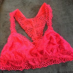 Neon Pink Aerie Bralette